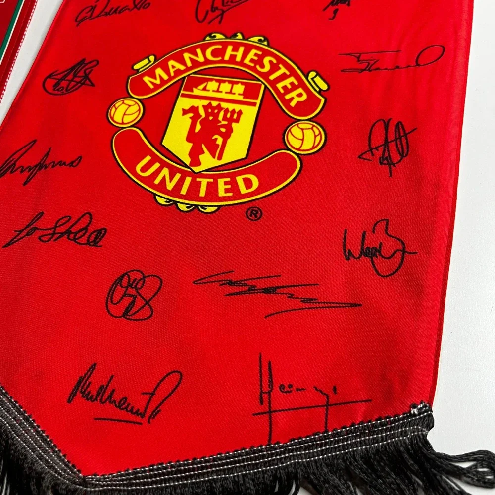 Vintage Premier League Pennant Lot Manchester United Liverpool Man City 5pc Set